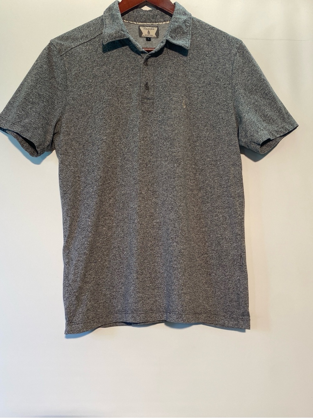 Volcom Heather Gray Short Sleeve Polo Shirt